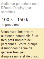 taille liste remarketing